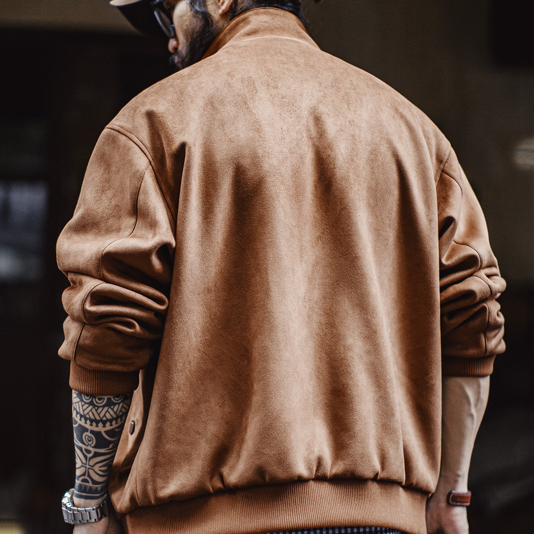 American Retro Suede Harrington G9 Maillard Vintage Jacket