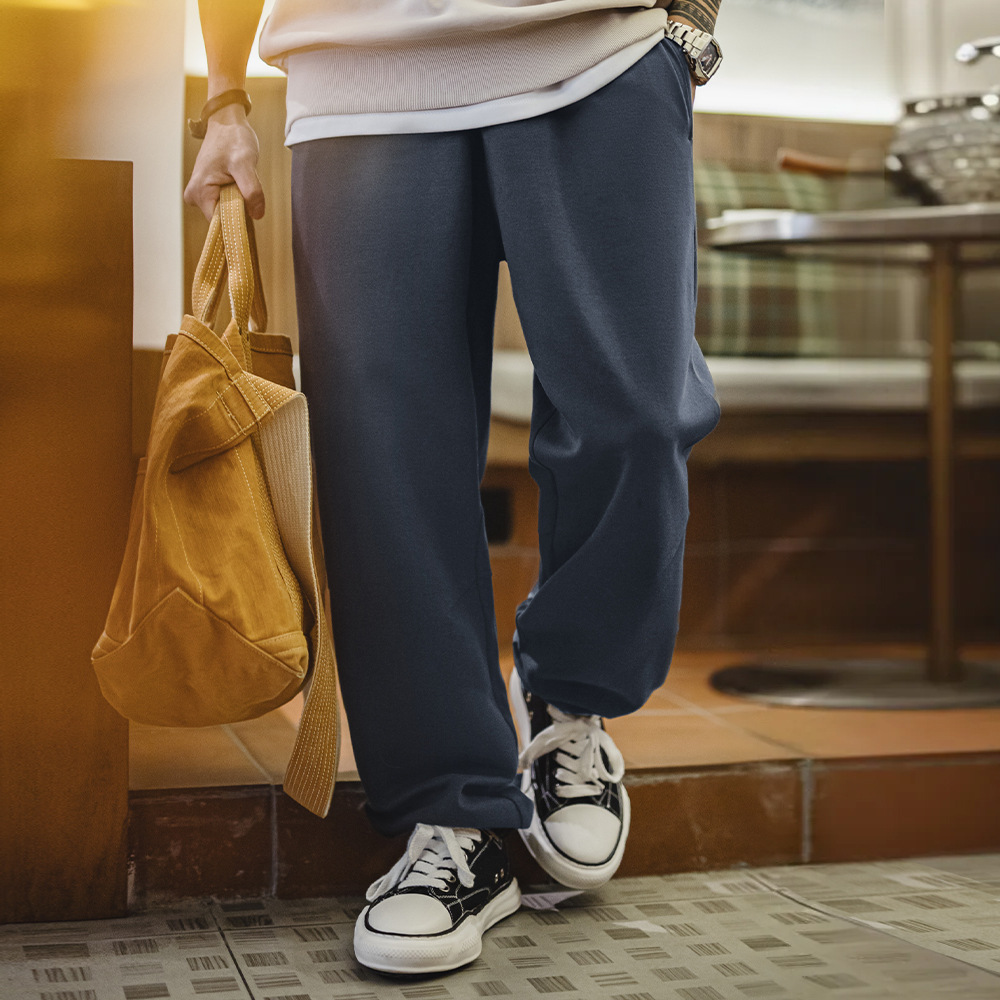 American Casual Versatile Loose Straight Leg Ankle Sports Pants