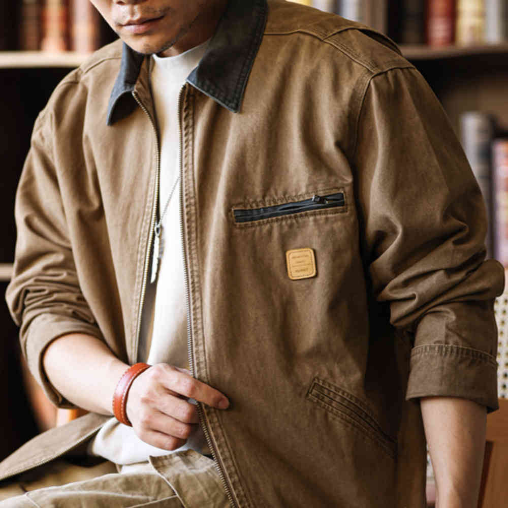 Interstellar Amekaji workwear jacket, loose Detroit hunting jacket