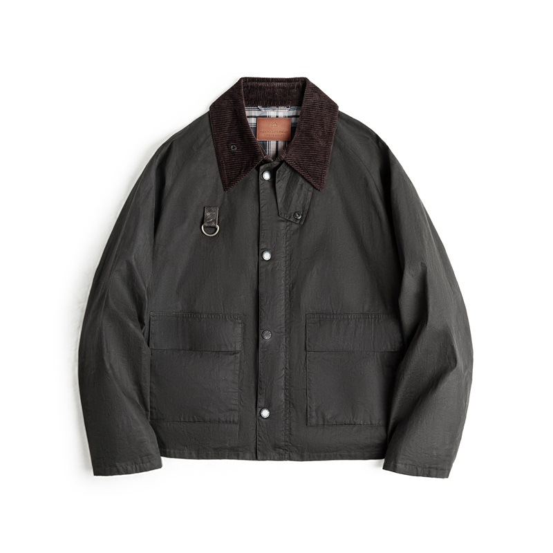 Maden vintage Spey oil wax fishing jacket vintage vintage outdoor lapel jacket