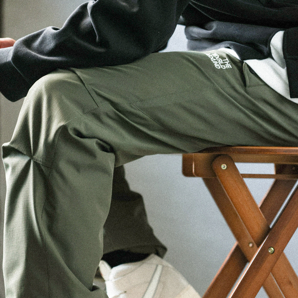 Leisure warm workwear down pants 90 grey duck down loose straight tube mountaineering paratrooper assault pants