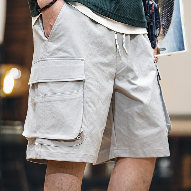 Summer American style new large pocket loose straight sports casual shorts