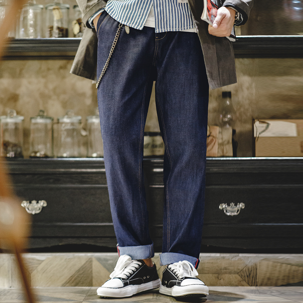  Pepper Salt Original Cow Jeans Amikaki Denim Red Ear Straight Sleeve