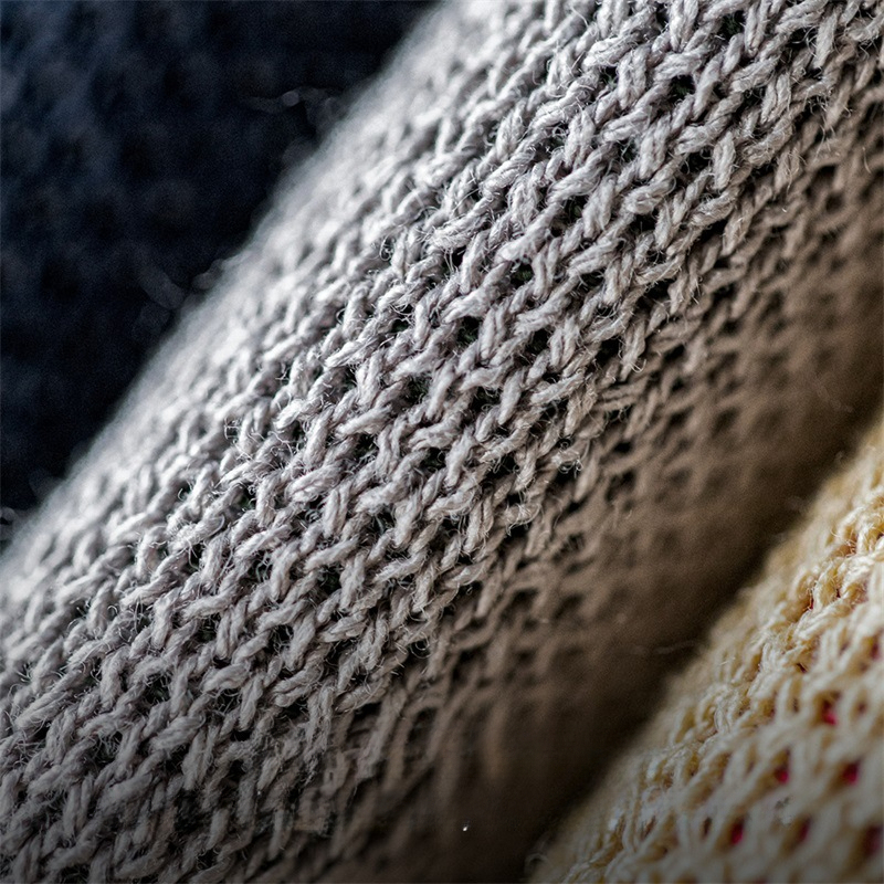 Maden Vintage Faux Linen Letter Clashing Sweater Ami Clicker Pullover Crew Neck Knit Sweater