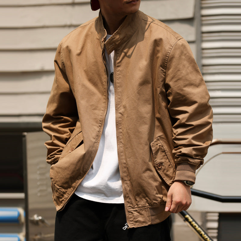 BGYO American Harrington G9 standing collar flight jacket men's spring and autumn classic workwear top jacket