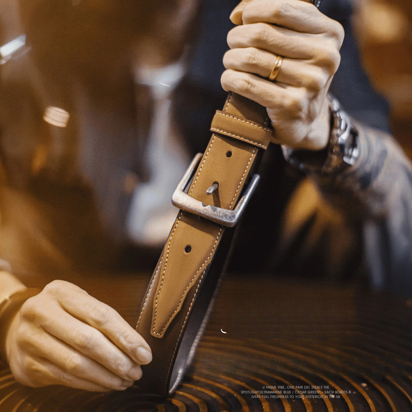 American Retro Chieftain Top Layer Cowhide Belt