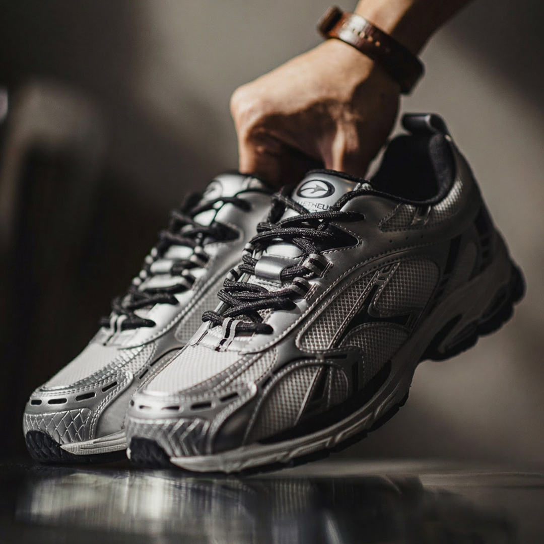 Retro Thick Bottom Silver Black Height Increasing Sports Mesh Cap Breathable Commuting New Casual Shoes