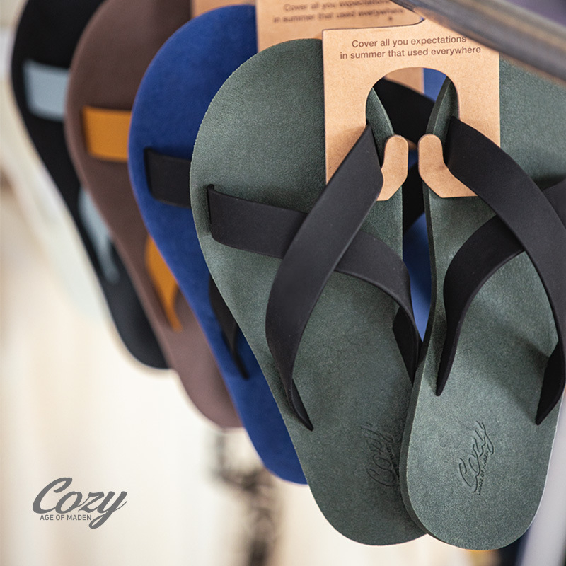 Maden Instagram influencer trend casual outdoor wear all rubber sandals and slippers