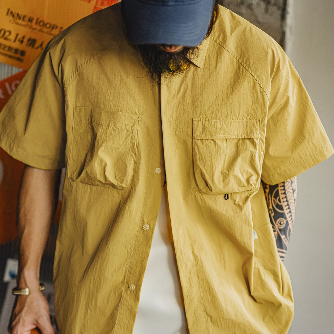 Summer mountain outdoor quick drying thin pocket shirt