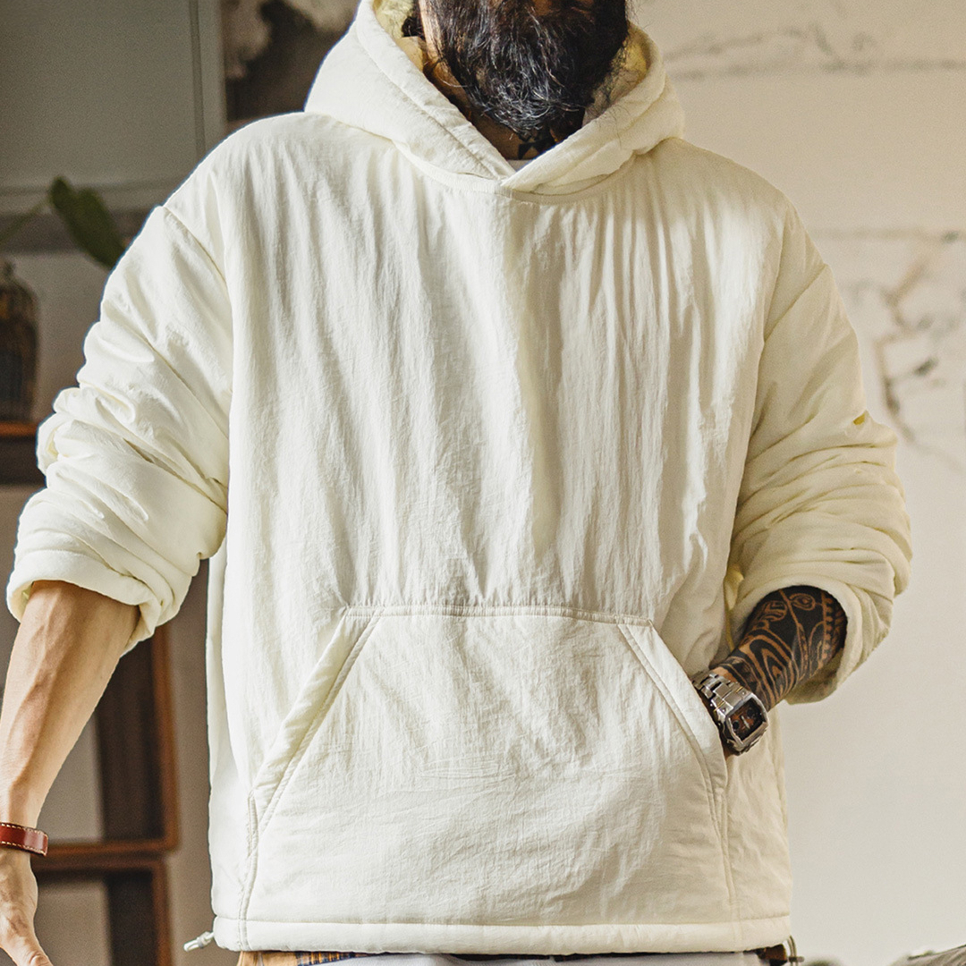 American Round Neck Hooded Commuting Warm Jacket