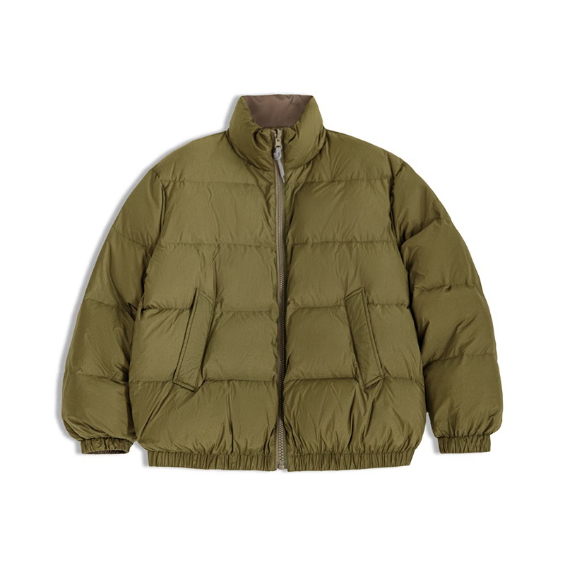 MADEN Double-Sided Quilted down Jacket Duck down Versatile Stand Collar Warm Jacket