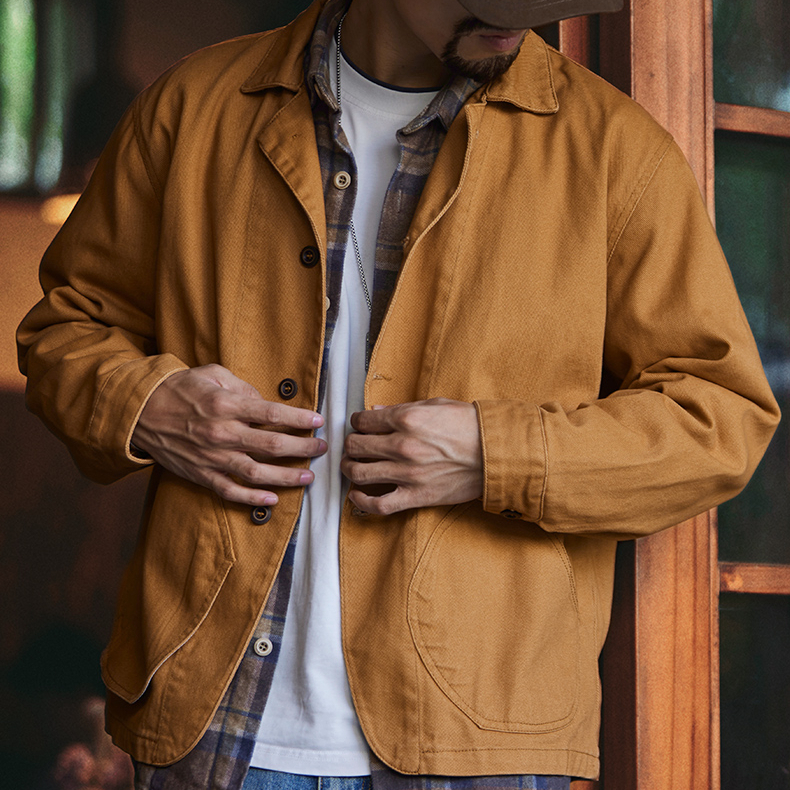 American Retro Citywalk Ginger Men'S 2025 Autumn New Loose Casual Jacket