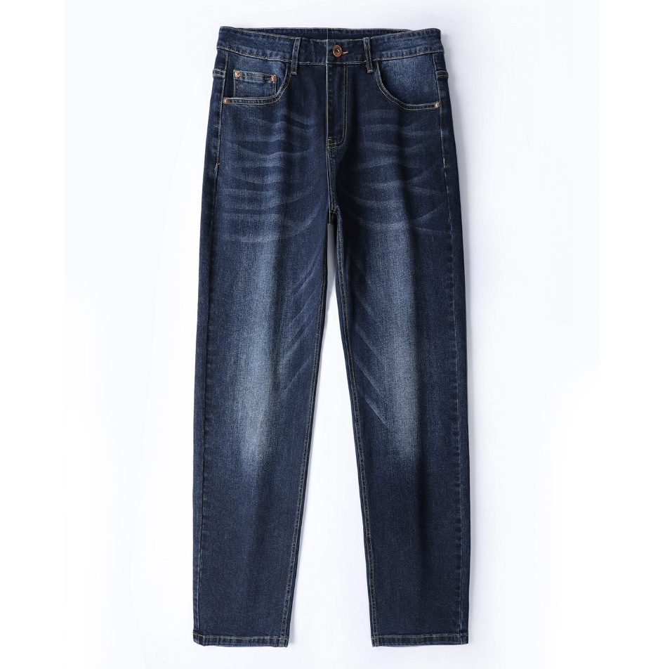 Maden Denim Wash Cat Beard Loose Straight Leg Jeans
