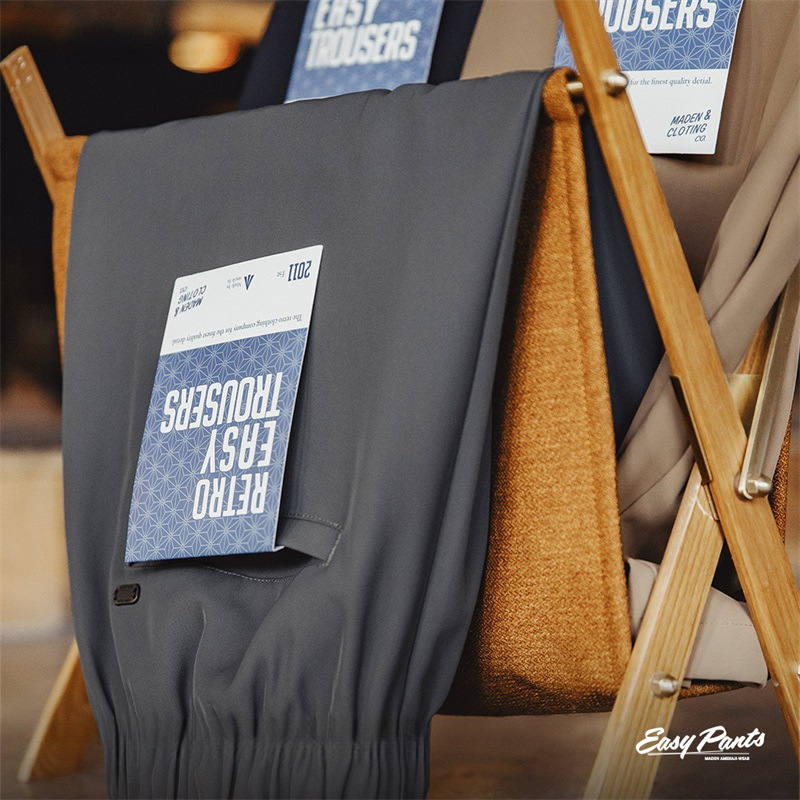 Maden Casual Easypants No iron, wrinkle resistant, sagging, loose fitting straight leg capris