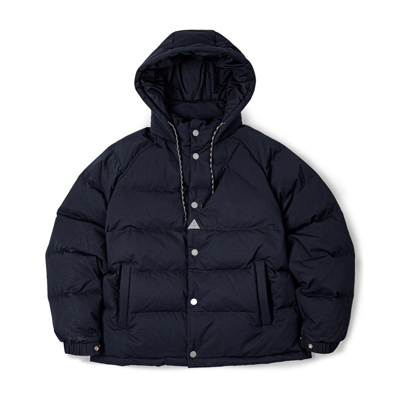 Maden Vintage Wide Quilted White Duck down Hooded down Jacket