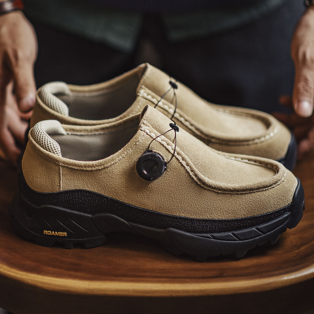 Retro Thick Soled Men'S New Functional Style Genuine Leather Casual Leather Shoes