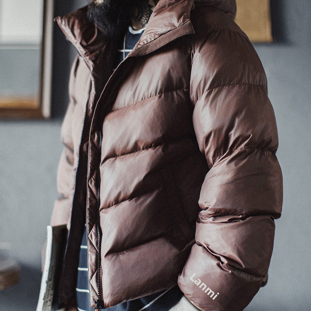 American Style Hooded Stand Up Collar Mountain Style Outdoor Short Jacket