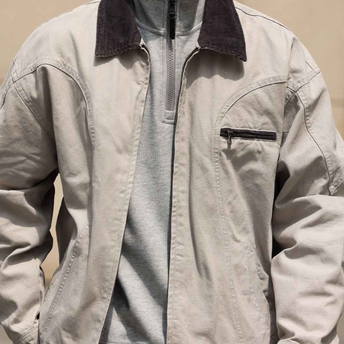 Amikaji Vintage Canvas Men'S 310g Vintage Detroit Workwear Jacket