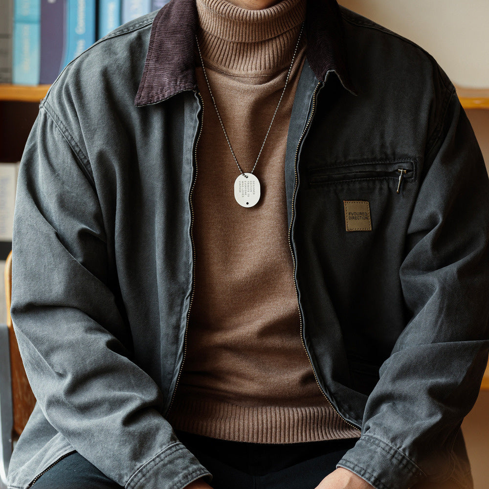 Classic J97 Detroit Work Jacket Stonewashed 380g Heavyweight Canvas Hunting Jacket