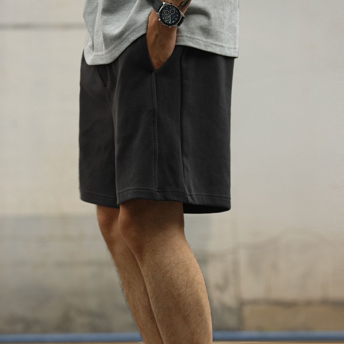 Summer American casual 360g men's patchwork design shorts