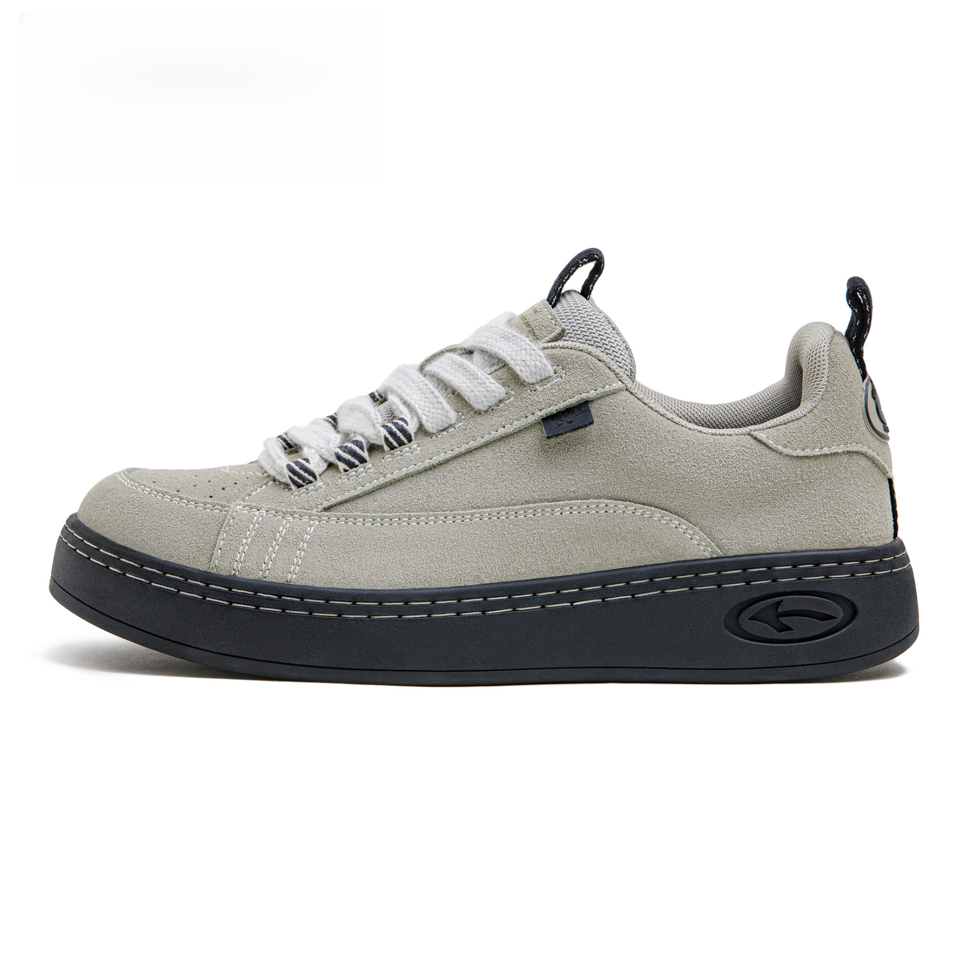 American Gray Retro Suede Low Cut Casual Shoes