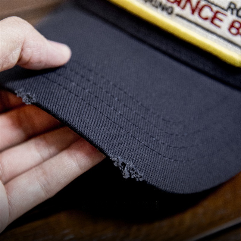 Maden Retro Alphabet Zhangzi Baseball Hat Made Old Curved Eaves Duck Tongue Hat Wide Eaves Hat