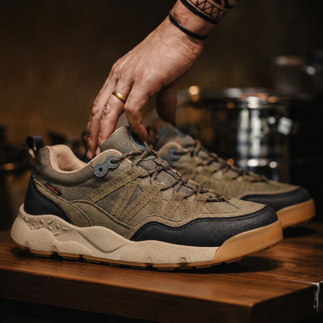 New Men'S Thick Soled Height Increasing Mountain Functional Style Sports And Leisure Shoes