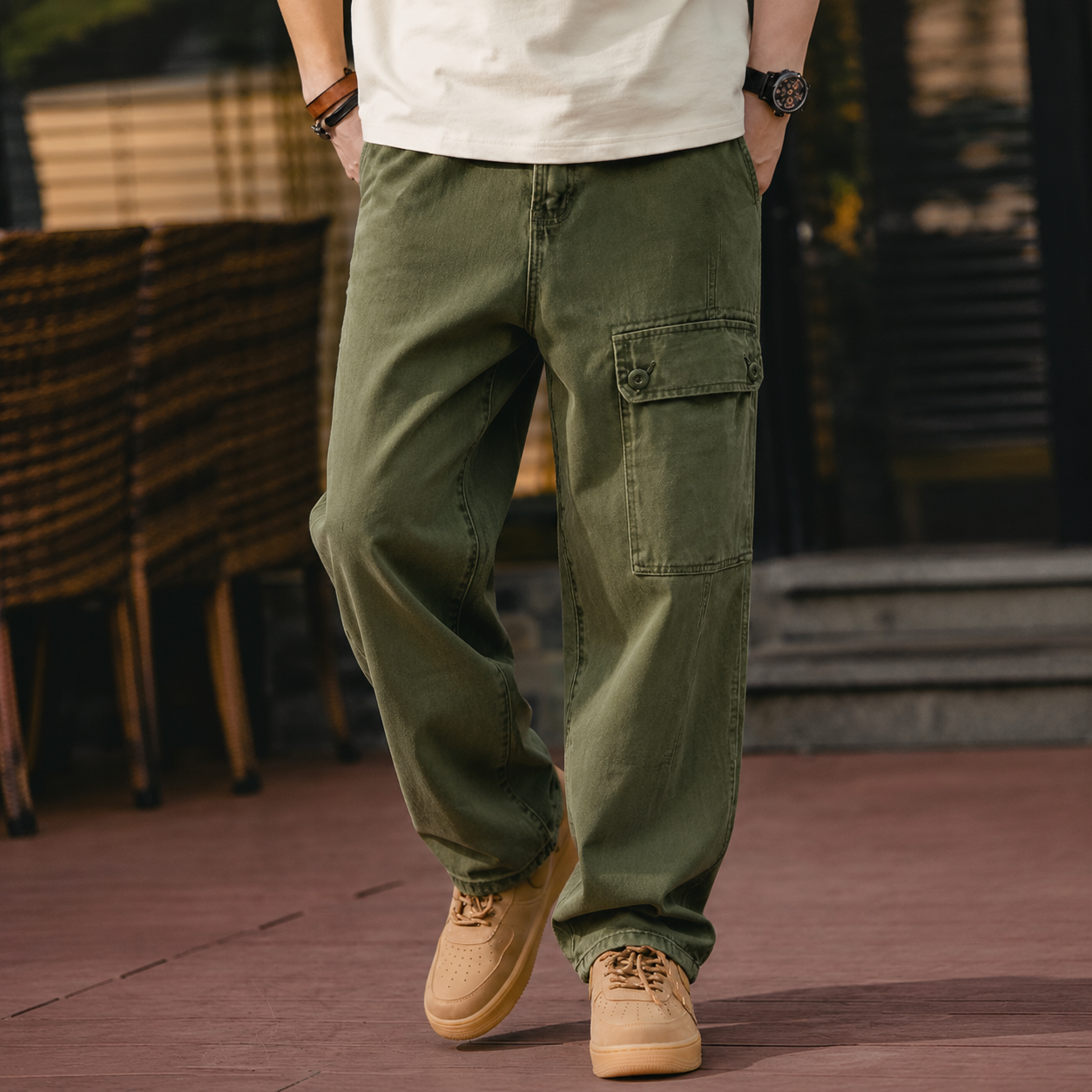 Marden Cargo Tactical Pants Army Green Multi-pocket Breathable Trousers Consuls Military Commando Training Trousers Techwear