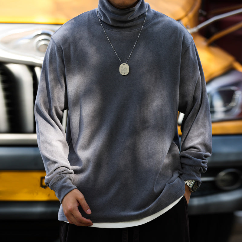 Double sided one-piece Australian fleece high neck base shirt 300g bru