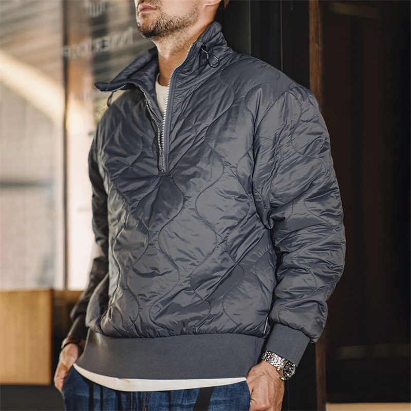 Half quilted outlet jacket