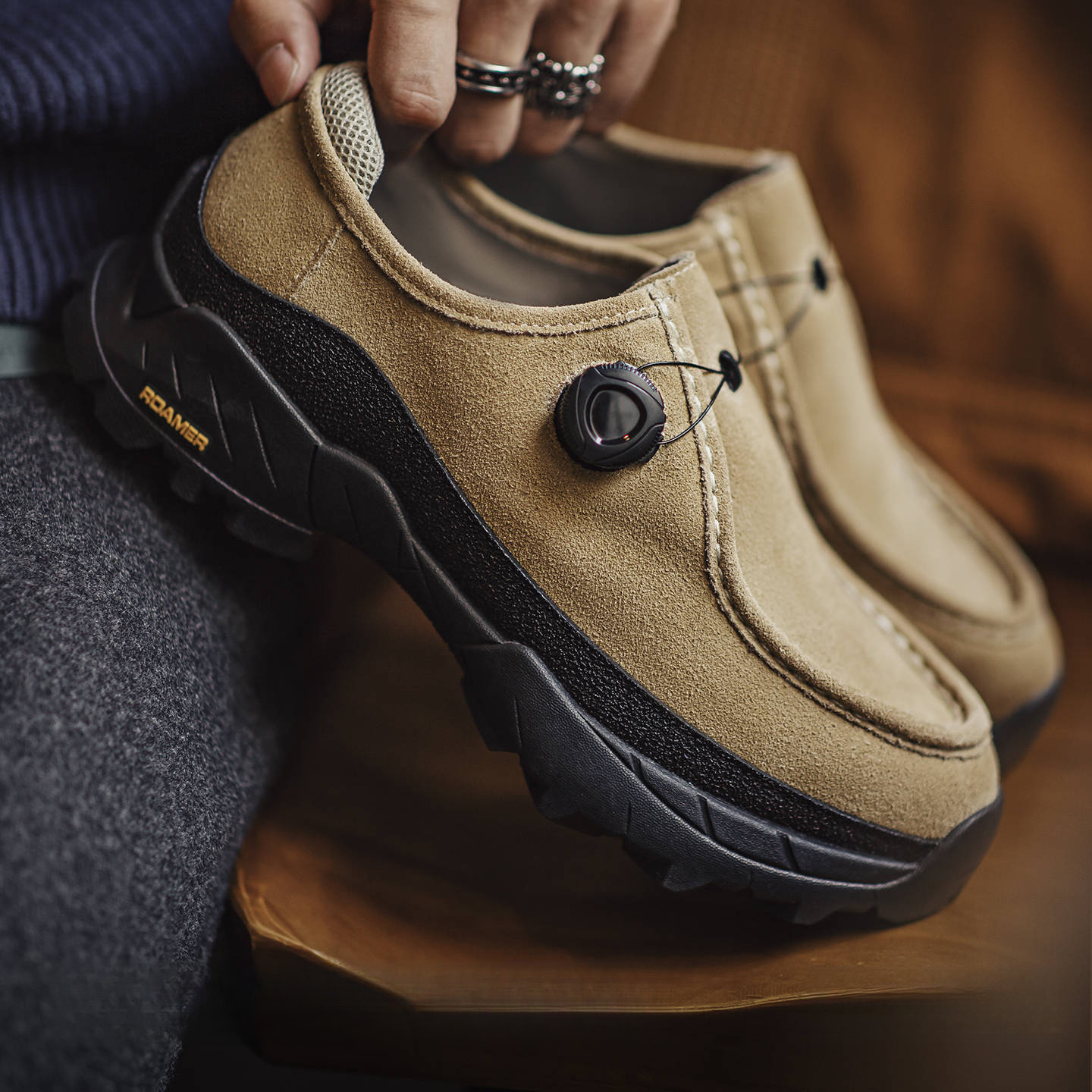 Retro Thick Soled Men'S New Functional Style Genuine Leather Casual Leather Shoes