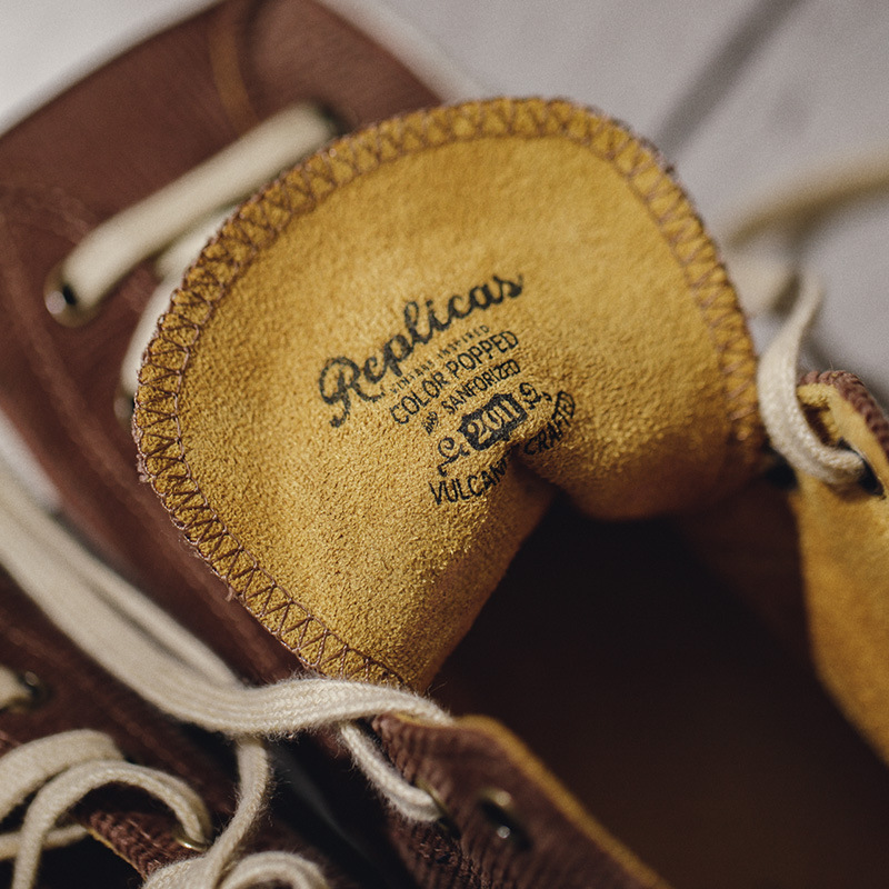 Maden Retro Corduroy High Top Board Shoes Trendy Low Top Casual Cloth Shoes Trendy Shoes