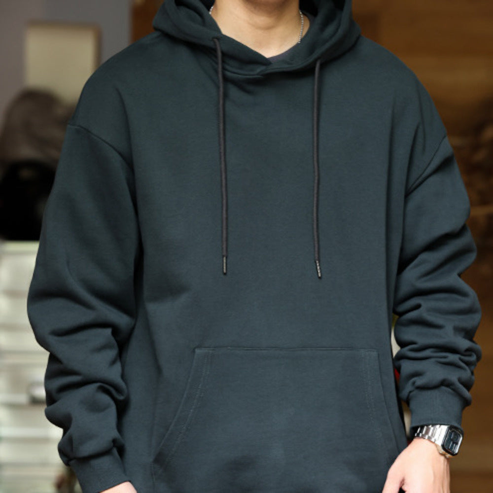 Casual 480g Heavyweight Hooded Sweatshirt Loose Cotton Terry Bottom cleanfit Sport Hoodie
