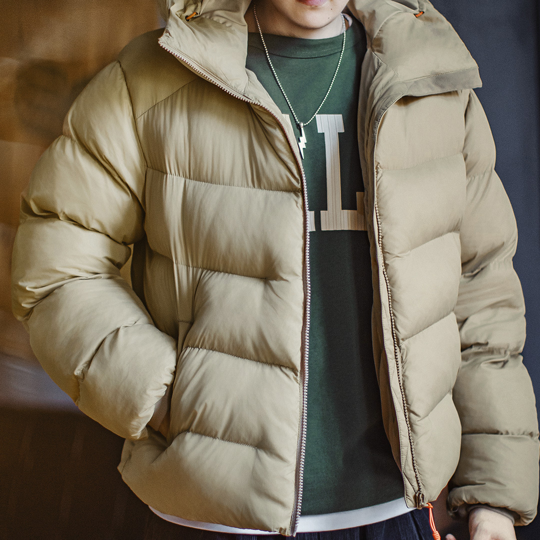 American Style Hooded Stand Up Collar Mountain Style Outdoor Short Jacket