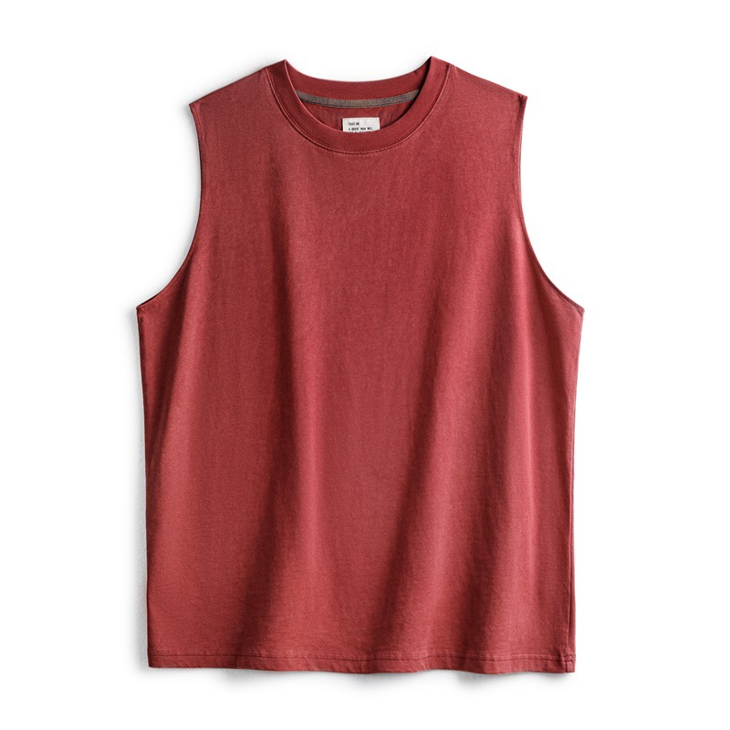 Maden Vintage Tough Guy Old Tank Top Pure Cotton Sports and Fitness Backing Sweetheart Sleeveless T-shirt