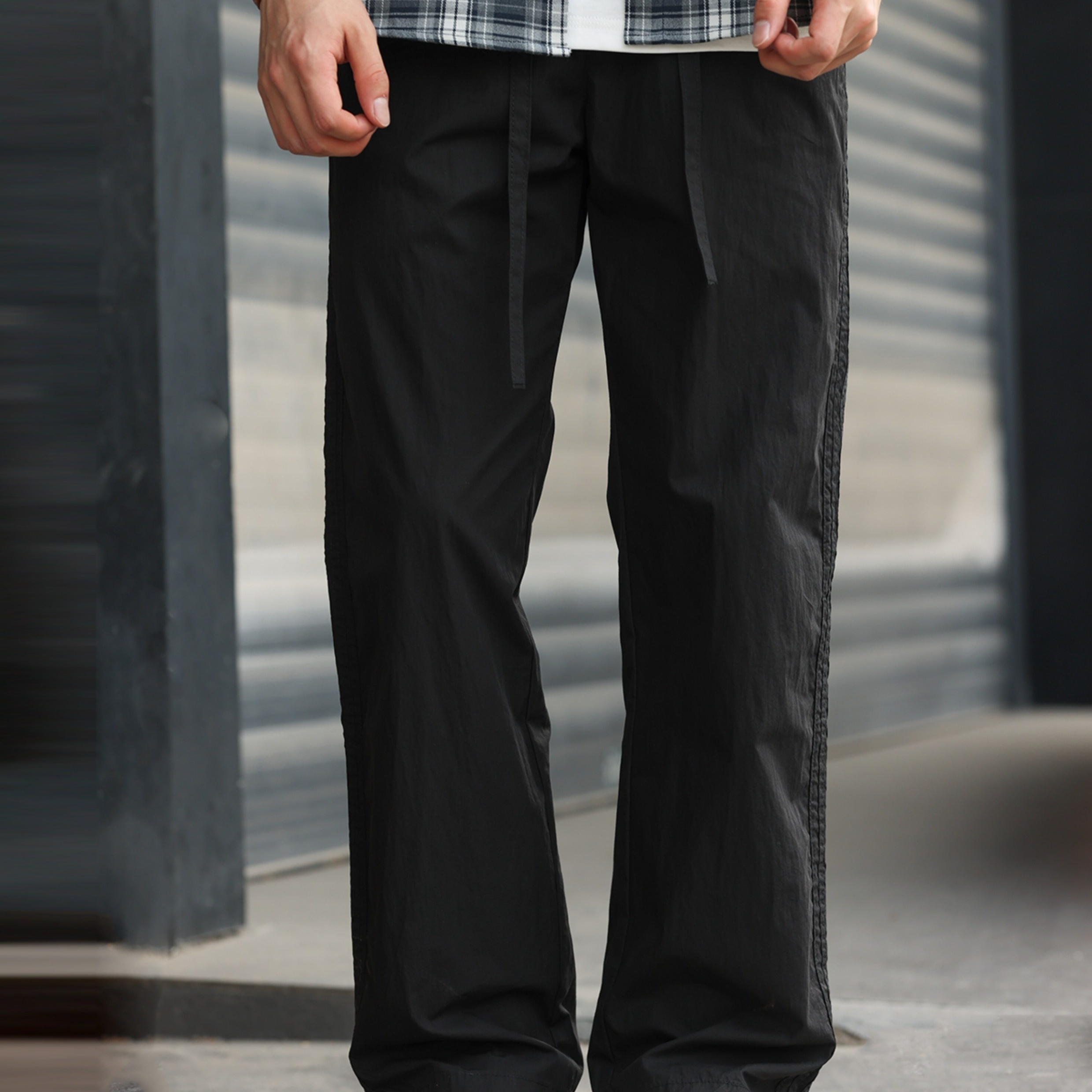 Summer 120g men's breathable quick drying straight leg casual pants