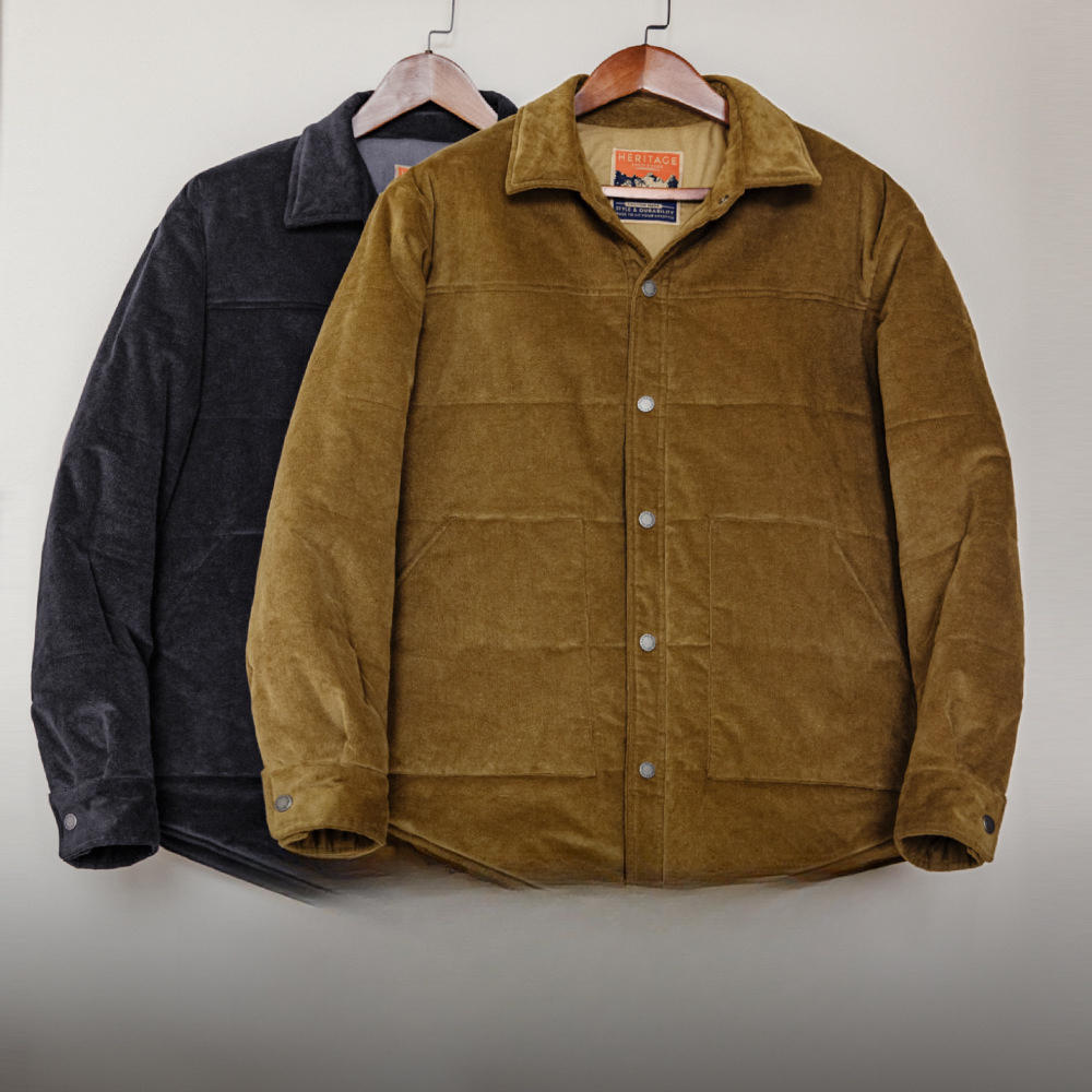 Magen Vintage Corduroy Jacket Corduroy Lapel Thick Warm Jacket