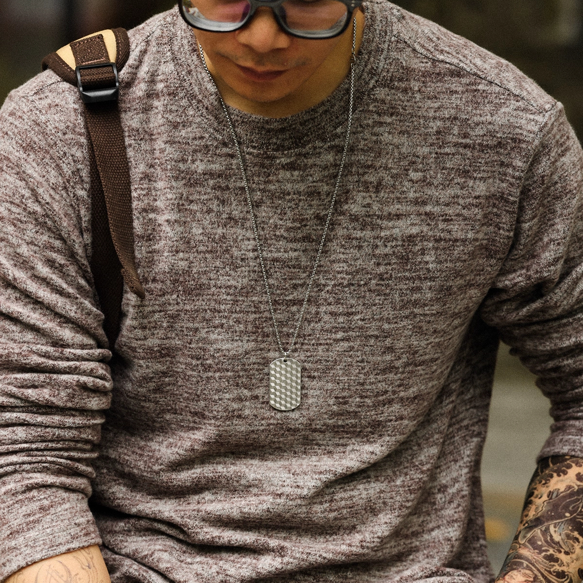 American High-End 250g Elastic Hanging Casual Long Sleeved T-Shirt