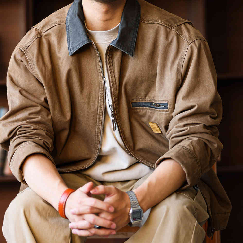 Interstellar Amekaji workwear jacket, loose Detroit hunting jacket