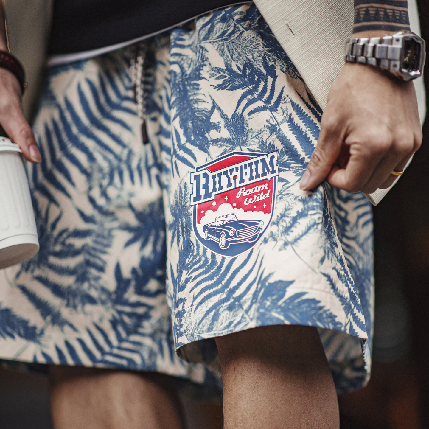 American Printed Beach Shorts, Beach Vacation Shorts, Loose And Thin Casual Shorts