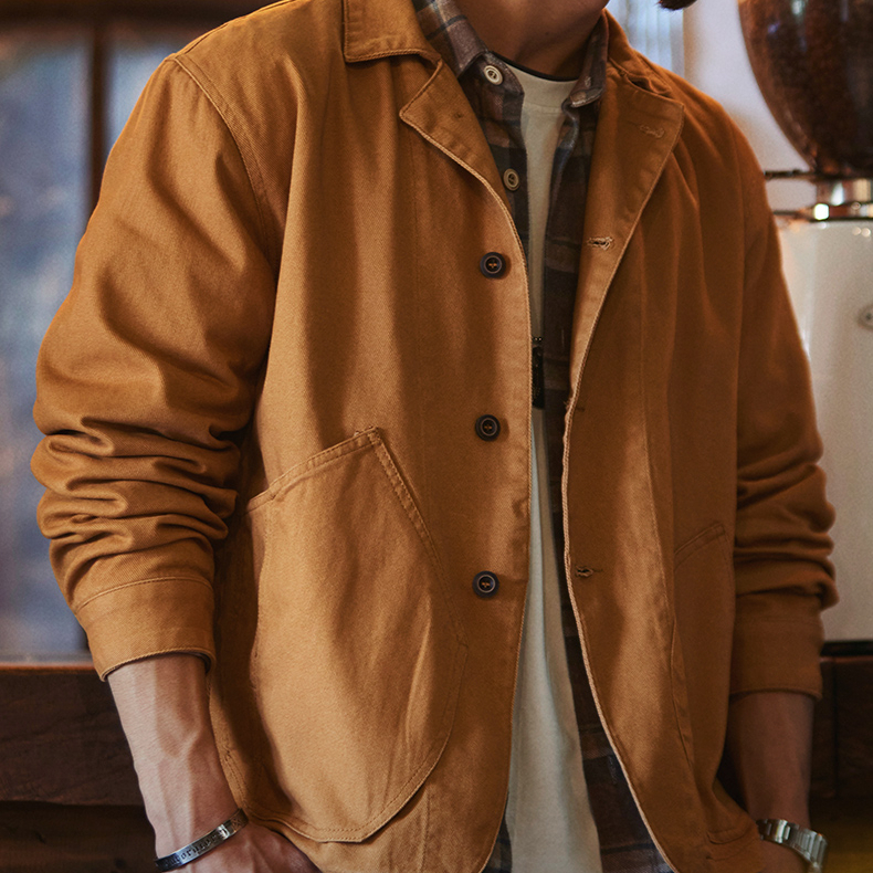 American Retro Citywalk Ginger Men'S 2025 Autumn New Loose Casual Jacket