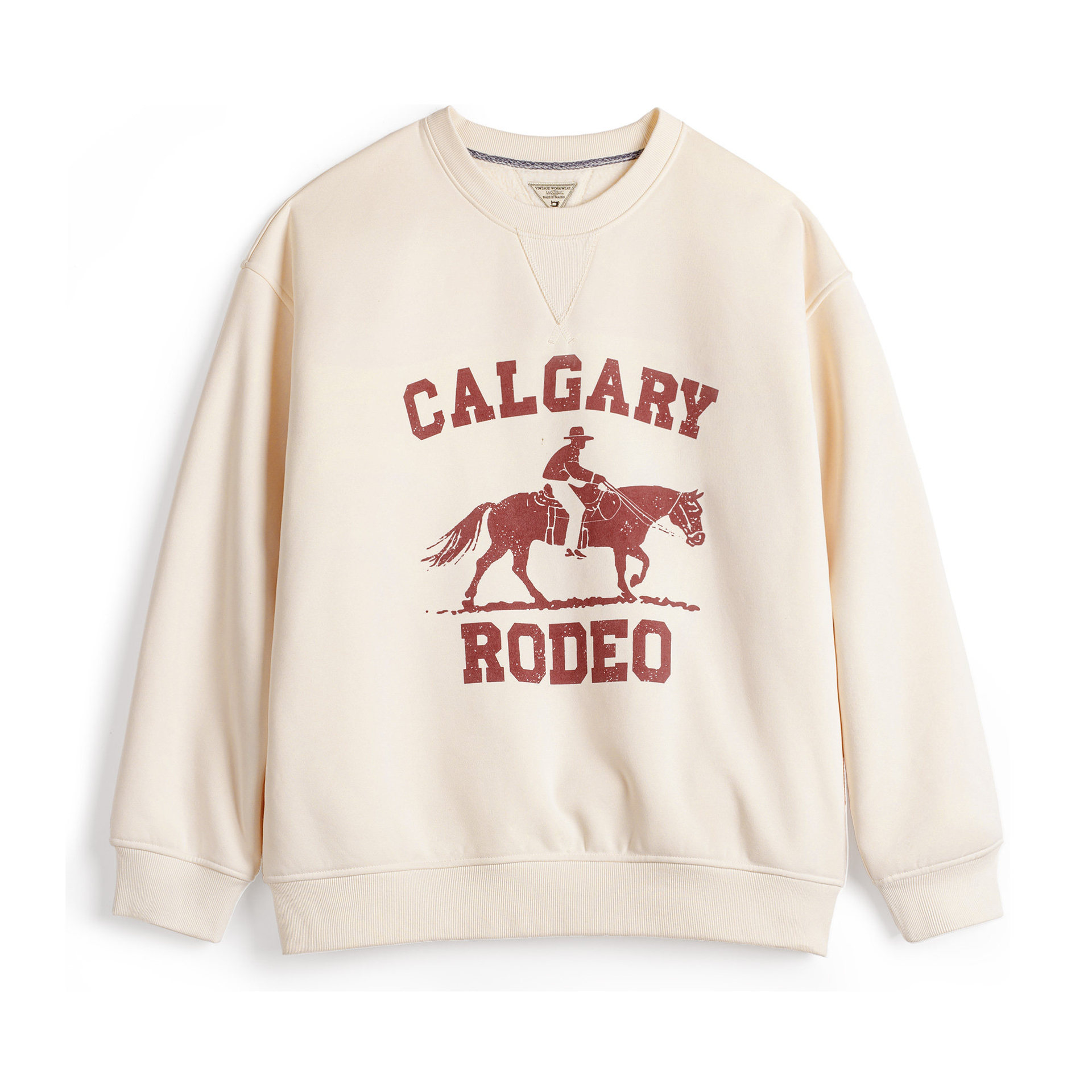 American Year of the Horse limited edition red hoodie with plush printed warm round neck T-shirt