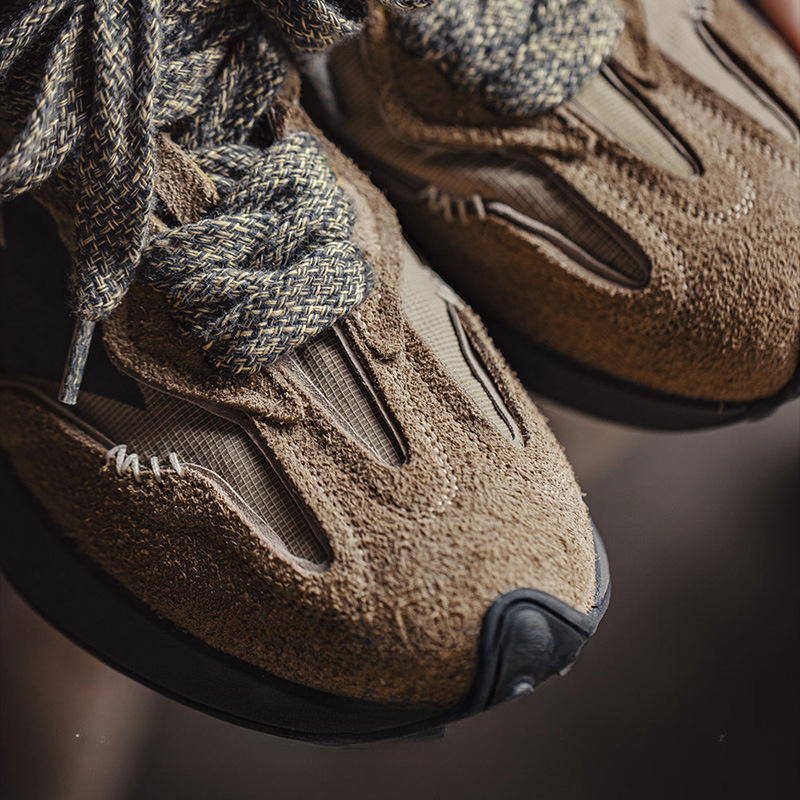 Maden Summer New Dad Shoes Men's Retro Thick Bottom Slow Running Breathable Leisure Sports Waffle Forrest Shoes Trendy