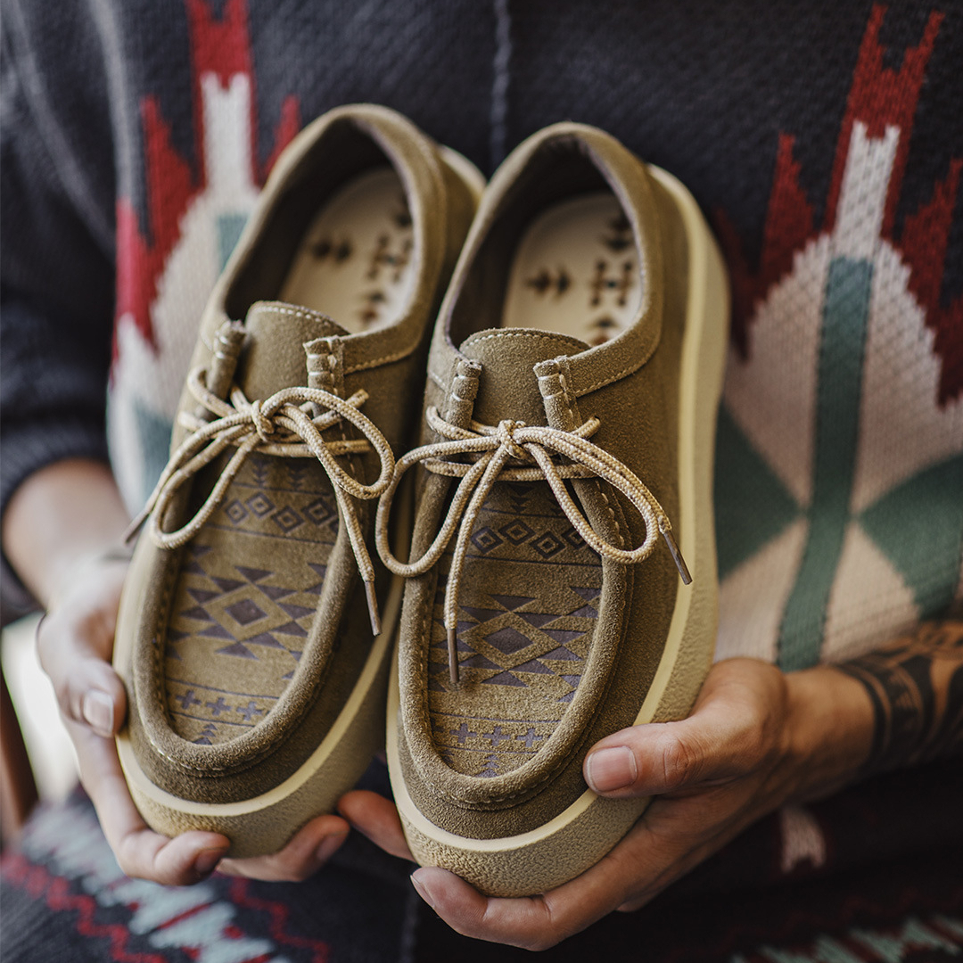 Men's autumn new Navajo vintage workwear thick soled casual leather shoes