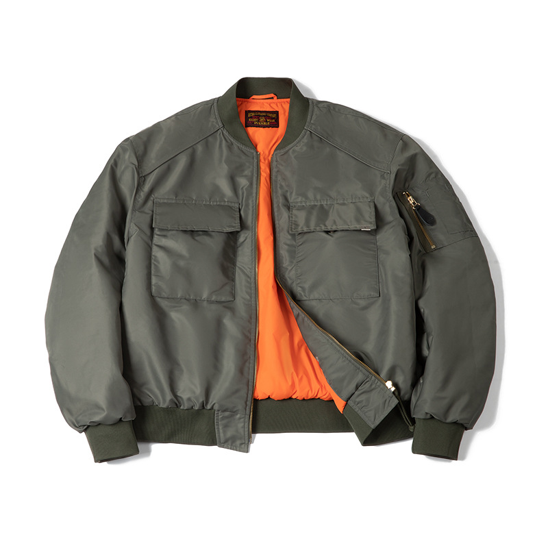 Maden vintage MA1 pilot cotton jacket military style thick baseball uniform coat