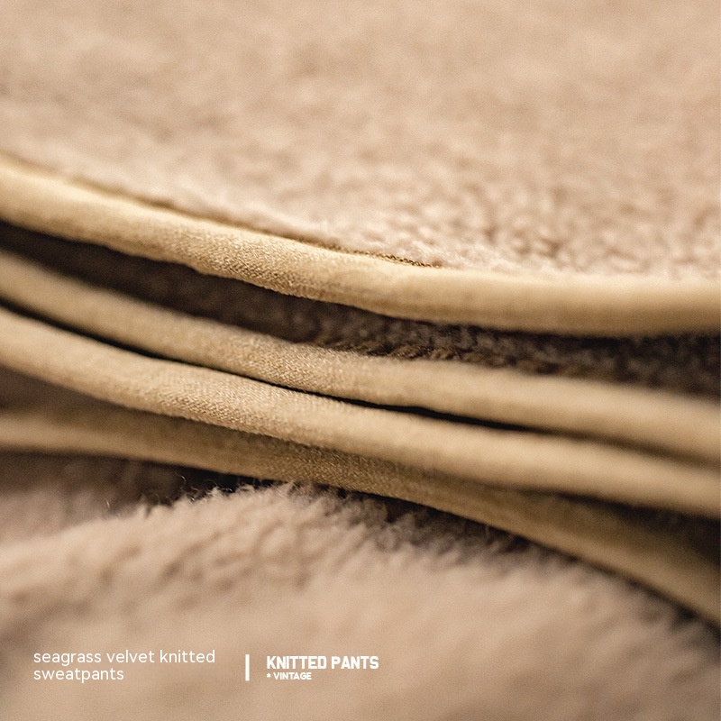 Maden Shake fleece knitted thickened warm and micro elastic casual sports pants