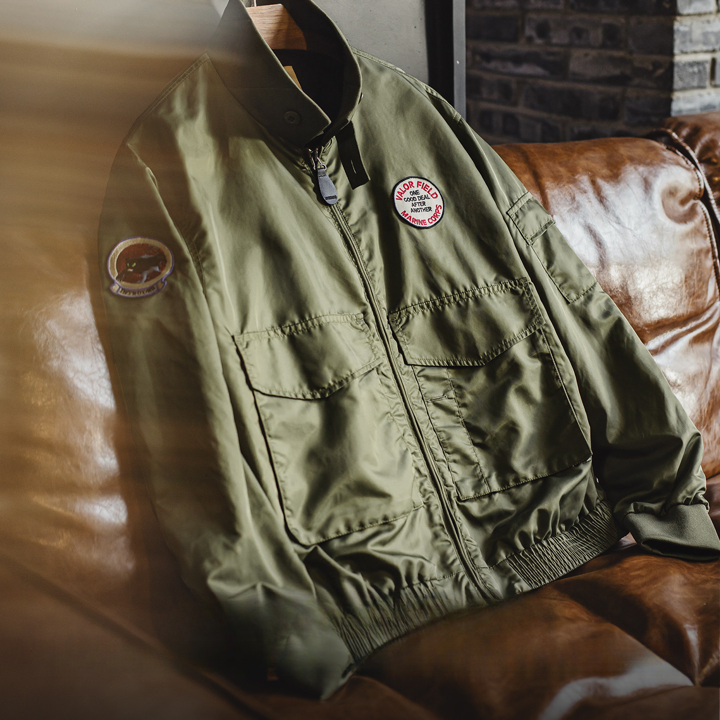 American G8WEP Black Panther Assault Jacket Nylon Short Leading Green Thin Coat