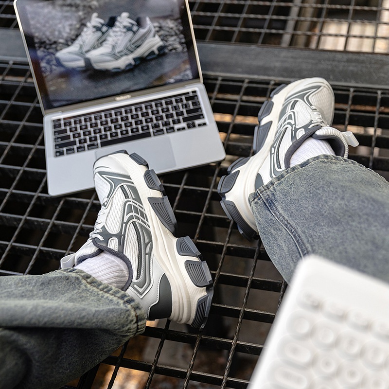 New summer breathable Y2K millennium style thick soled casual sports shoes