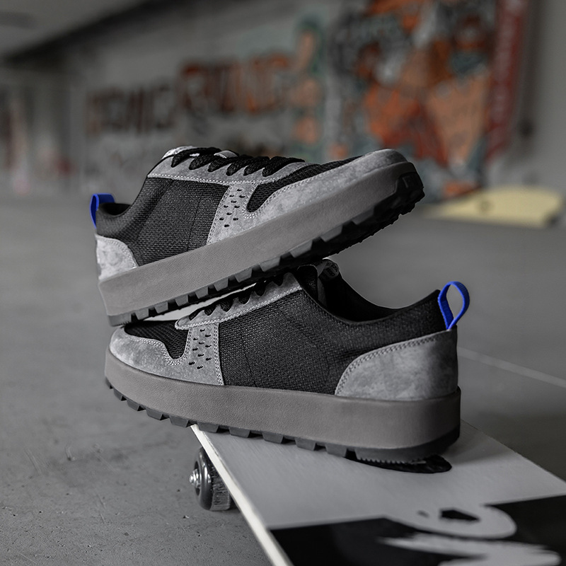 Retro men's summer breathable thick soled commuting mesh sports and leisure shoes