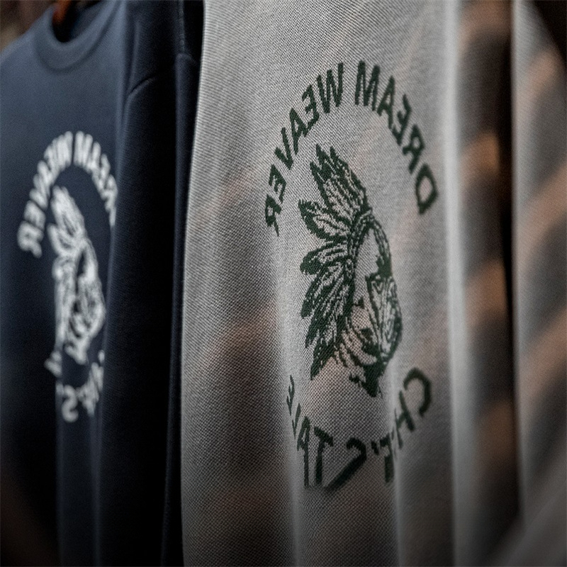 Maden Vintage Faux Linen Letter Clashing Sweater Ami Clicker Pullover Crew Neck Knit Sweater